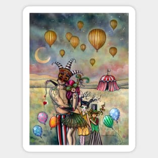 Ten of Cups Tarot Carnival Art from 78 Tarot Fantasy Sticker